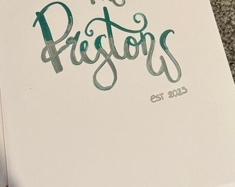Personalised A4 print