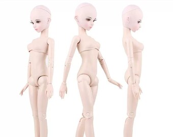 Corpo nudo per bambola BJD 60 cm Corpo femminile nudo senza trucco Perfetto per la pratica