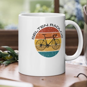Rare Radlos mug, gift for bicycle fans, racing bike mug, unisex T-shirt made of 100% cotton