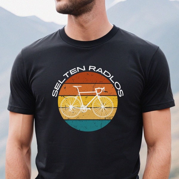 Selten Radlos T-Shirt, Geschenk für Fahrrad Fans, Rennrad Tshirt, Unisex T-Shirt aus 100% Baumwolle