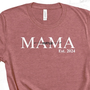 Mama T-shirt | personalizable Mother&#39;s Day gift | Mom shirt with children&#39;s names | personalized Mom T-shirt | Mama statement shirt | MOM shirt