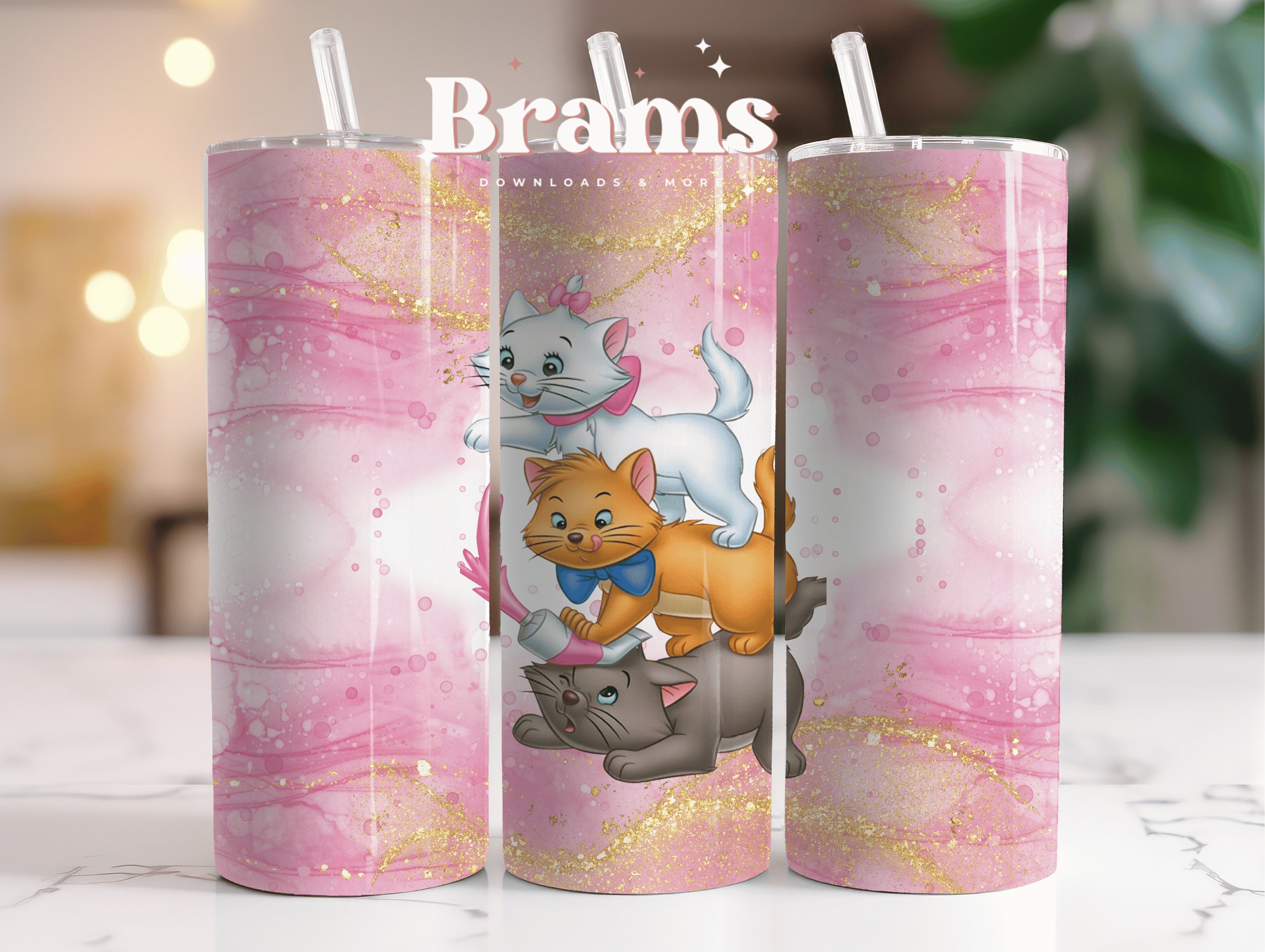 Aristocats Marie Snow Globe Sipper Cups