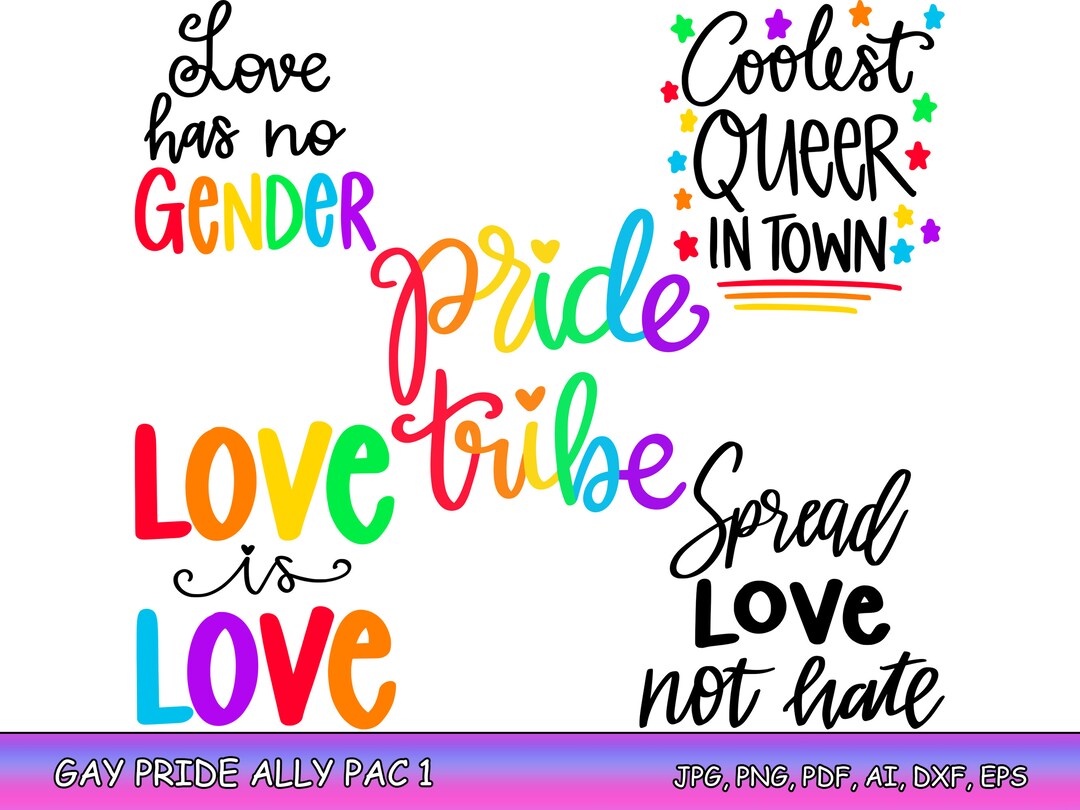 Gay Pride SVG Bundle LGBT SVG Bundle Gay Svgpride Svg - Etsy Australia