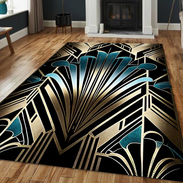 Art Deco Rug - Etsy