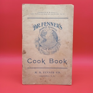 Dr. Fenners kokbok om folkets botemedel, mjukpärm från början av 1900-talet