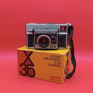 Vintage Kodak Instamatic X-35 Camera Made in USA in original box untested