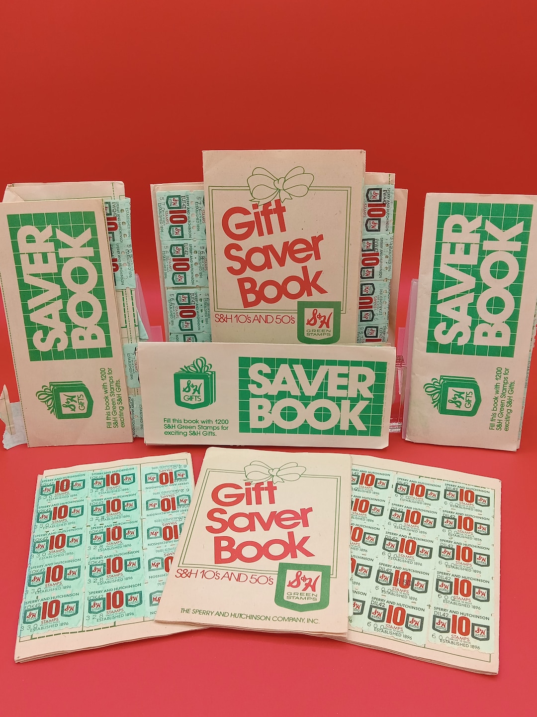 Vintage S&H Green Stamps Saver Books lot Etsy