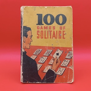 1939 livre 100 jeux de solitaire par Whitman Publishing Co Racine WI