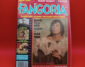 Vintage 1970s Fangoria magazine presented by Starlog with giant robot poster K49129 #4