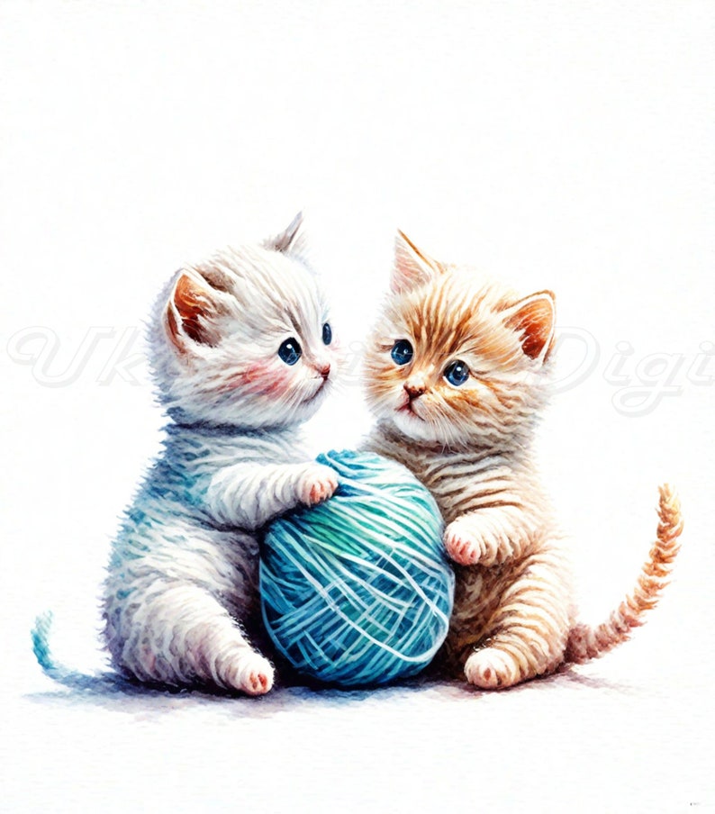 Cat Clew Cat Clipart Animal Drawing Home Decore Card Etsy