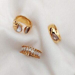 gold ring, stackable ring image 2