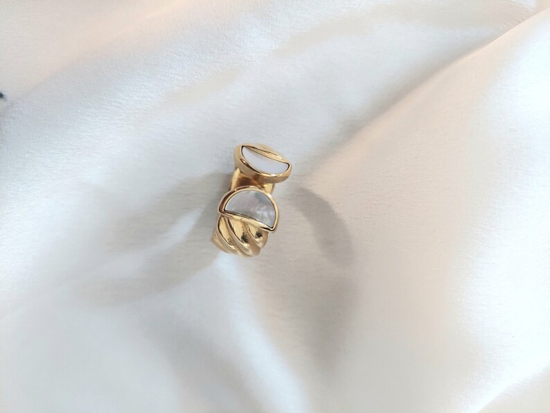 gold ring, stackable ring image 1