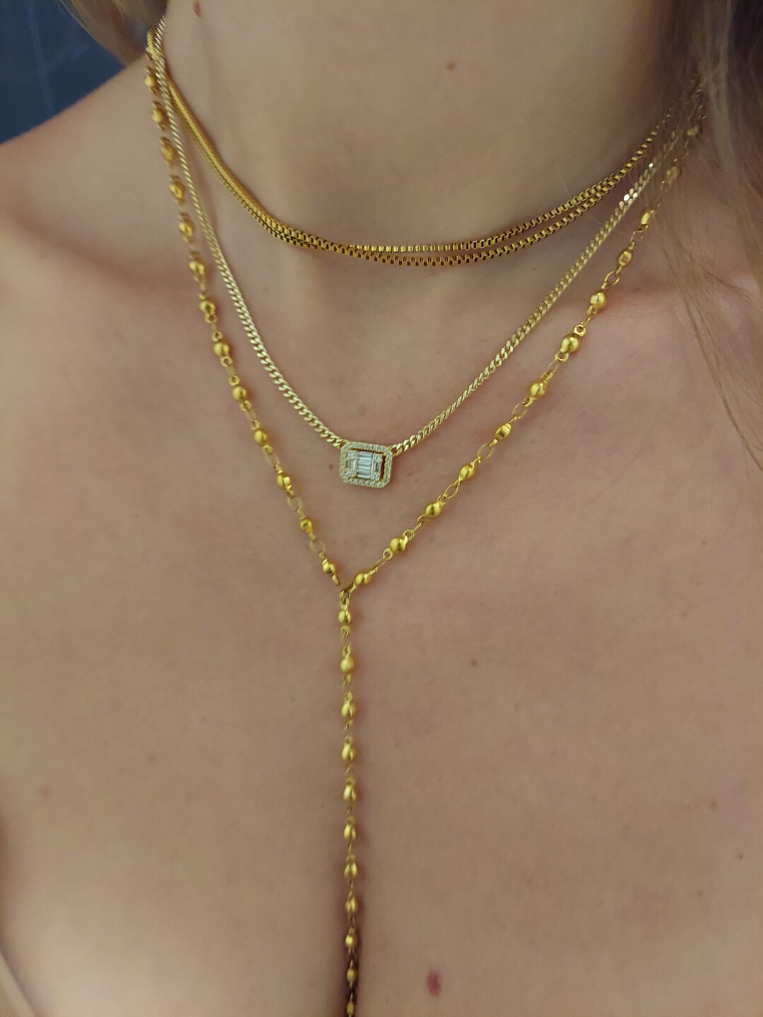18K QUALITY NECKLACE Nickel Free Necklace Chic Trendy Necklace 18K QUALITY NECKLACE Nickel Free Necklace Chic Trendy Necklace