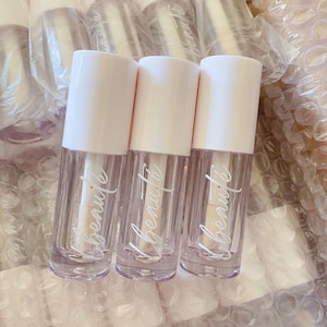 Custom Lip Gloss Container, 6.5ml Empty Tube, Personalized Lip Products ...