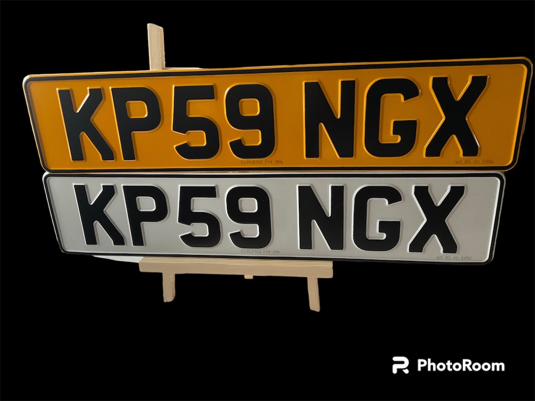 A Pair Pressed Aluminium Number Plates Fully Road Legal and MOT Approved Etsy Australia