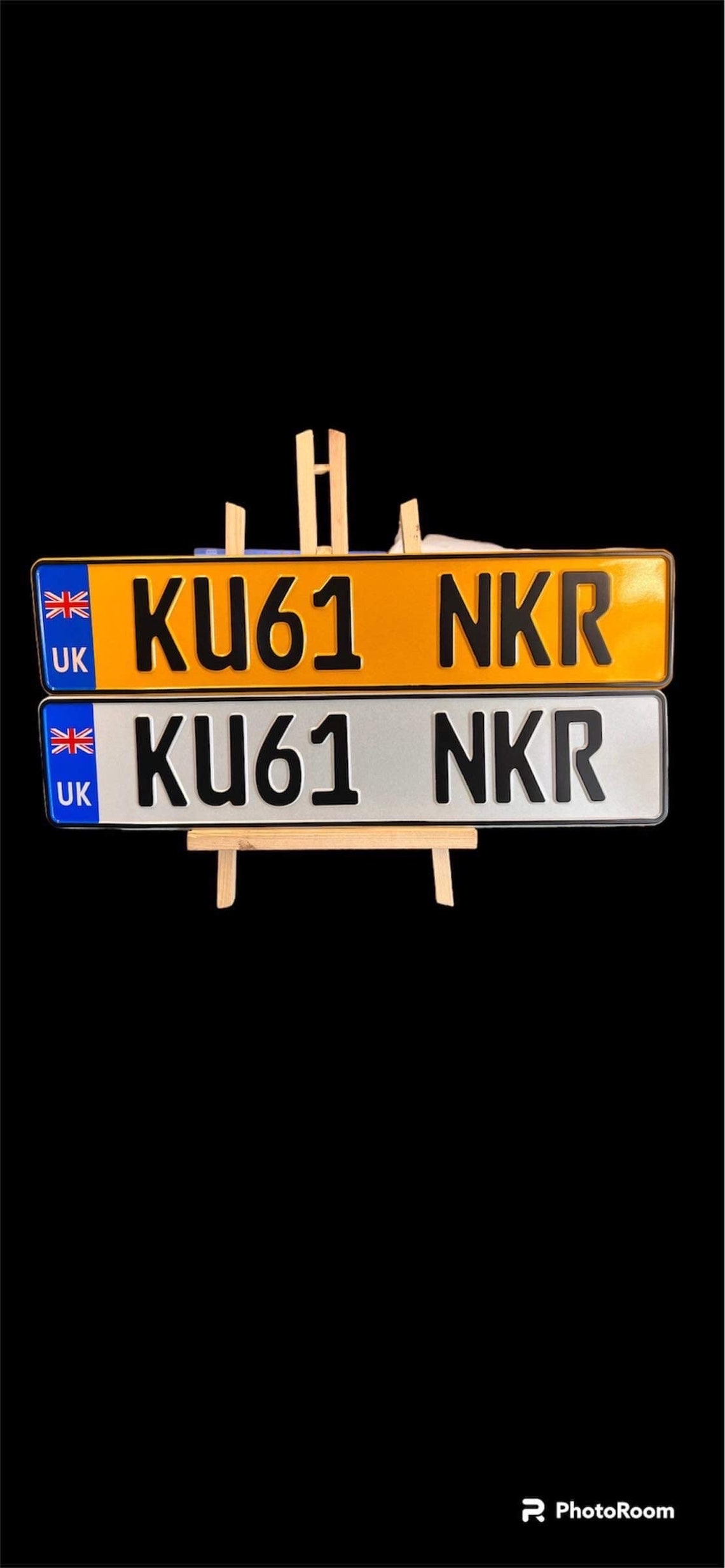 German Font Pressed Aluminium Number Plates With Country End Etsy