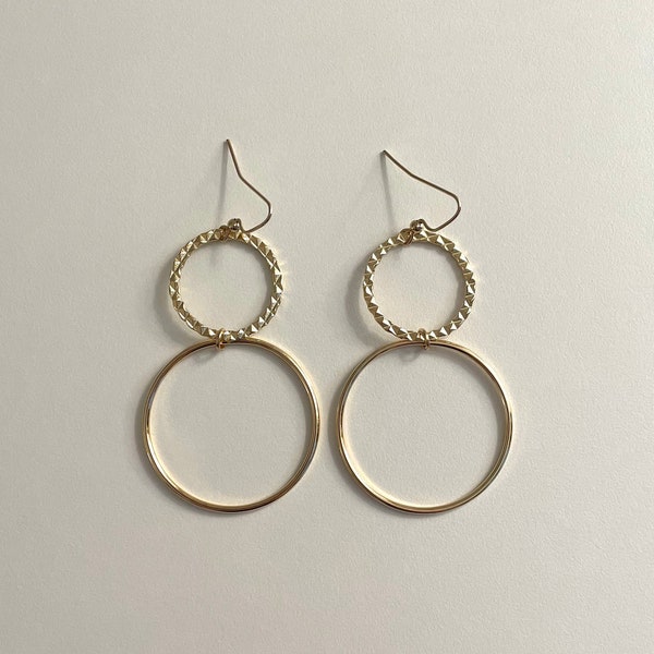 PARVIN | Dangle Earrings | Handmade | Lightweight | Minimalist | Modern | Jewelry