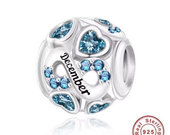 GEMDAZZ Sterling Silver Baby Owl Charm - Navy Mom/Sister Theme, Fits European Bracelets, Cubic Zirconia Accent - View #8
