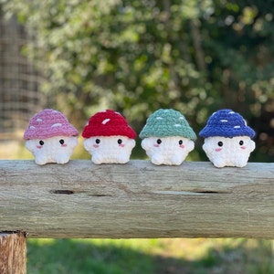 Chonky Mushroom Boys | Handmade Crochet Mushroom Plushie | Crochet Plushie | Amigurumi Crochet Mushroom | Crochet Amigurumi Plushie