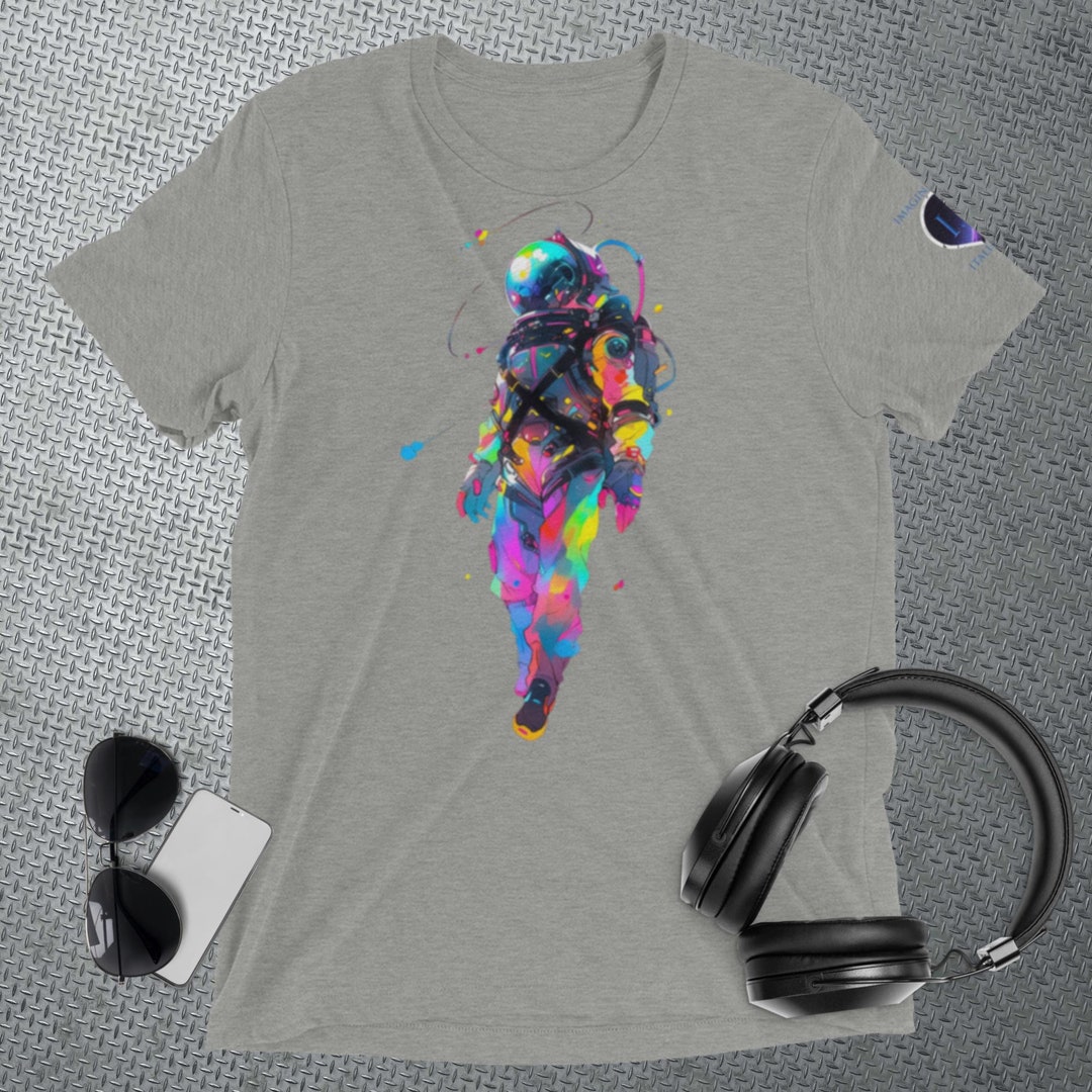 Spaceman Neon Watercolor - Etsy