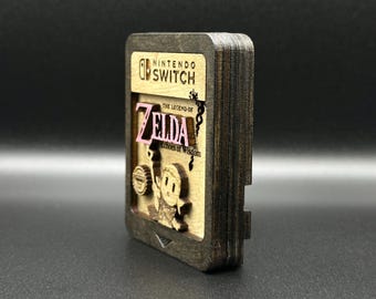 La leyenda de Zelda - Ecos de sabiduría - Cartucho de madera / Switch / Hecho a mano - Decoración para juegos