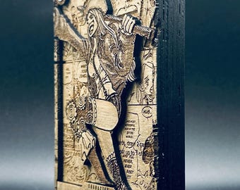 Joyería Bonney MANGA OP12-118 - Cartucho de madera / One Piece TCG / Decoración hecha a mano