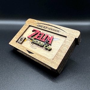 La légende de Zelda - The Minish Cap - Cartouche en bois | Gameboy Advance | Fait main - Décoration de jeu