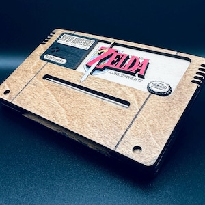 The Legend of Zelda - A Link to the Past - Wooden cartridge | SNES | Handmade - Gaming decor