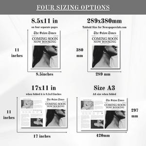 Printable Canva Business Newspaper Template