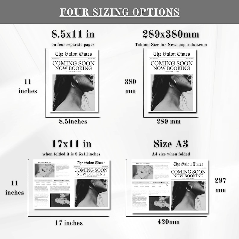 Printable Canva Business Newspaper Template