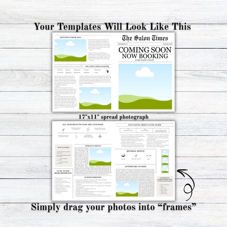 Printable Canva Business Newspaper Template