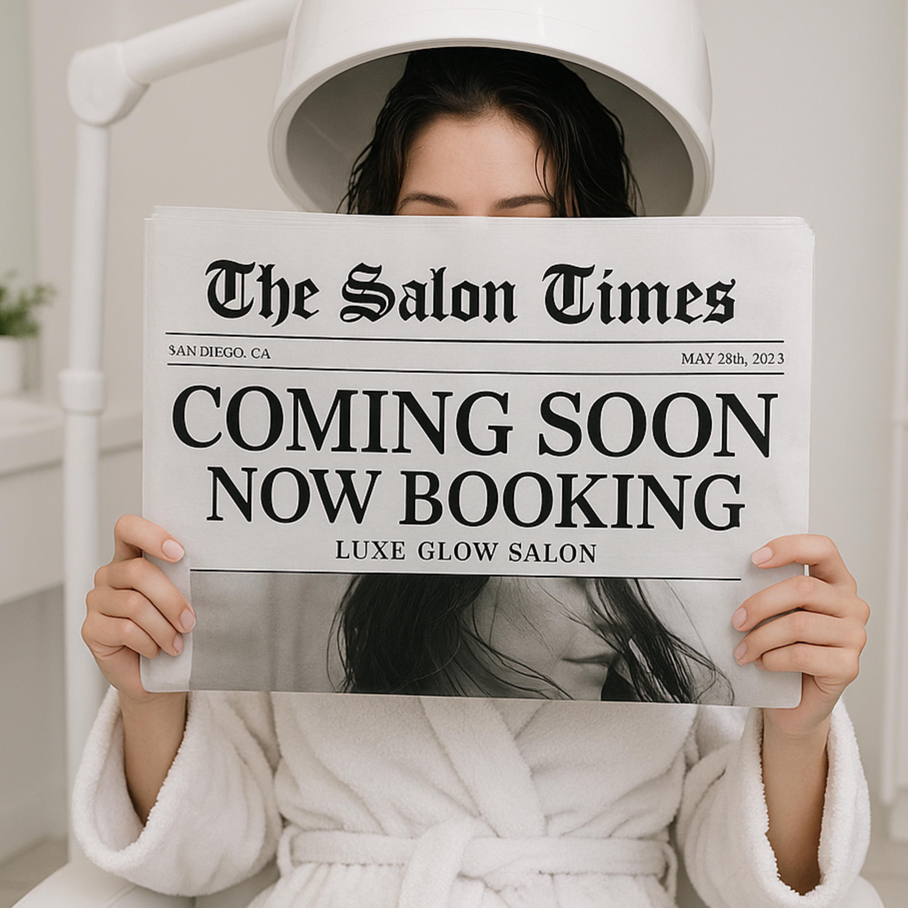 Canva Business Newspaper Photoshoot Template Newsletter Custom Canva ...