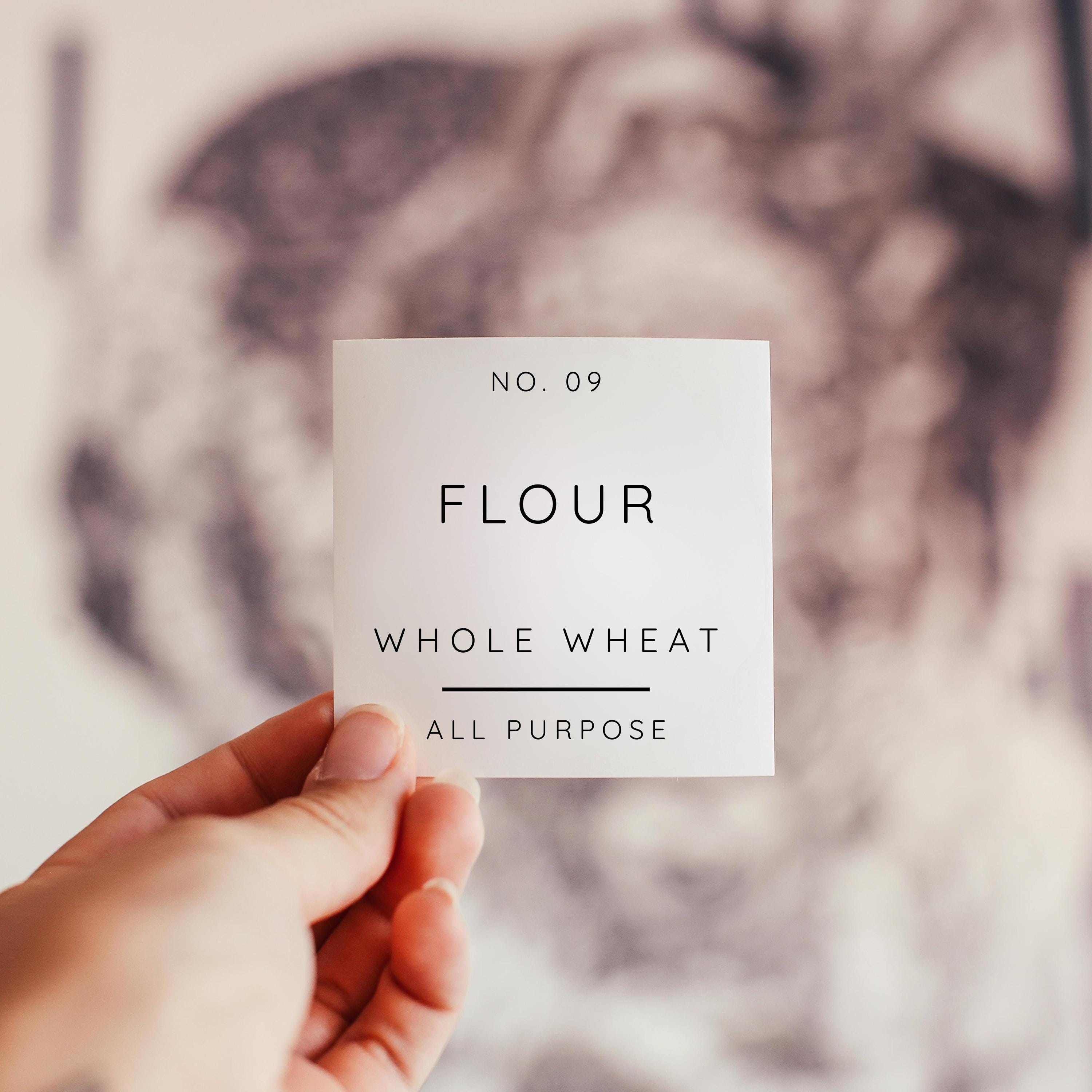 Modern Minimalist Pantry Label Set - Editable Spice Jar Labels, DIY Flour Labels, Instant Download | Canva Template Digital Download