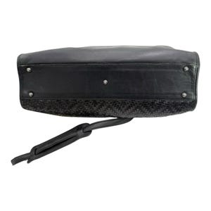 Maletín de cuero negro Brighton, bolso de hombro vintage para portátil, de viaje, VGC imagen 6