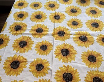 Sunflowers Benartex Cotton Blend? Quilting Sewing Fabric 43" x 67"