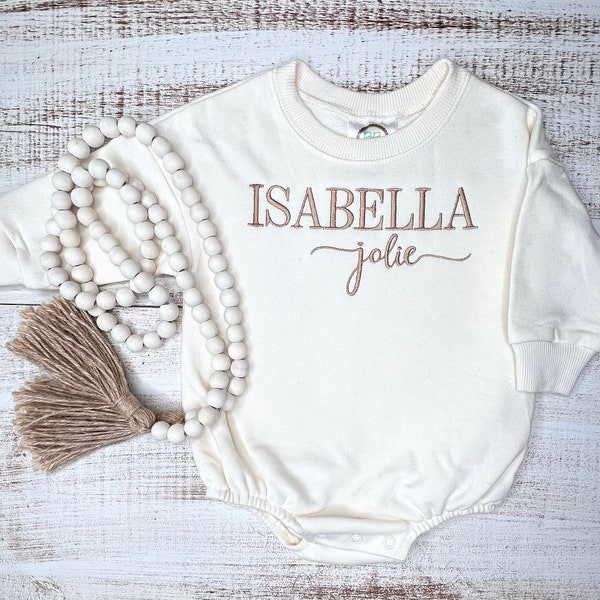Embroidered Baby Sweater | Baby Sweatshirts |  Personalized Infant Bodysuit | Baby Shower Gift |  Sweater With Name | Children's Embroidery