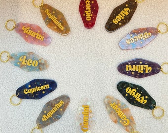 Zodiac Motel Keychain