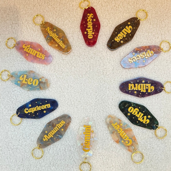 Zodiac Motel Keychain