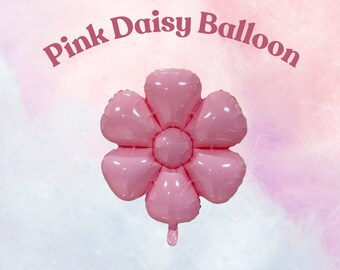 Pink Daisy Balloon (5 Pack) – Floral Party Decor