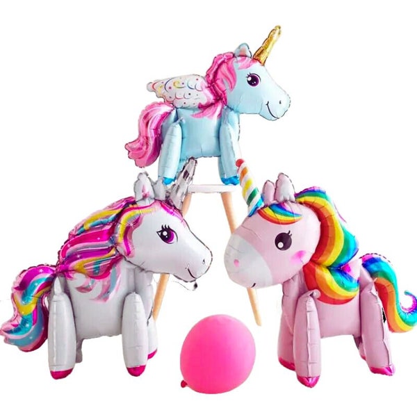 Unicorn Balloons 22in 3D Magical Unicorn Balloon -  Perfect for Birthdays and Unicorn Themed Parties