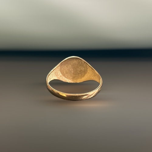 10k Yellow Gold Star Of David Ring For Women - Size 6, High Polish Jewish Symbol Ring