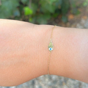 スワロフスキー Hamsa Hand Symbol ブレスレット Symbolica bracelet, Infinity, evil eye and horseshoe, Blue