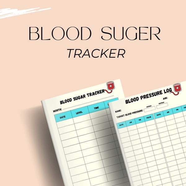 Blood Pressure Log printable | Daily Blood Pressure Tracker | Medical Log Book | BP Tracker | Blood Pressure Chart | Hypertension Tracker