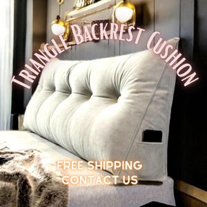 Dreieckiges Rückenpolster, Ergonomisches Rückenpolster, Stilvolles Keilkopfteilkissen, Luxuskeilkissen für Bett, Kopfteile für Bett