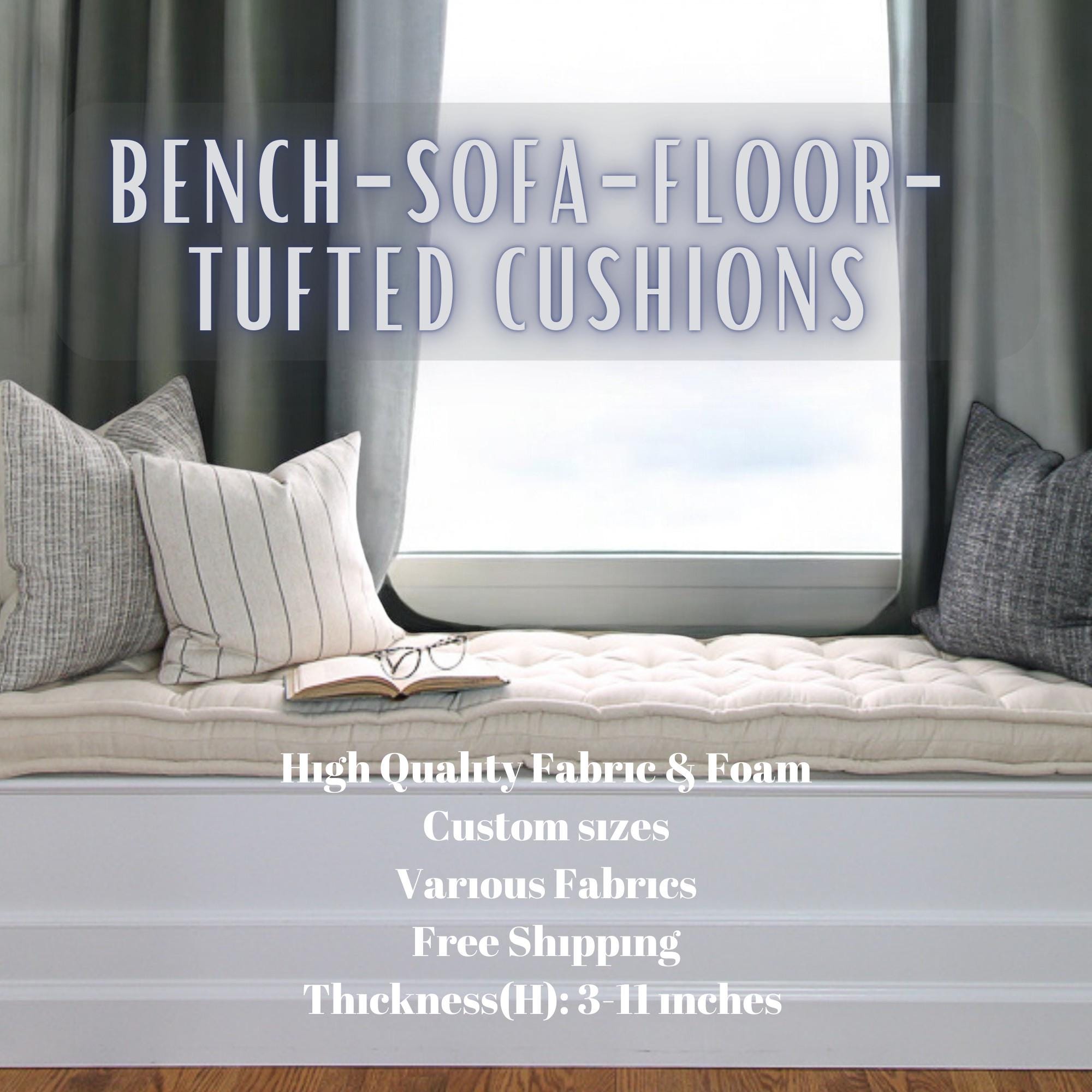 Tufted Cushion Piano Bench Cushion Custom Tufted Cushions For Sofa