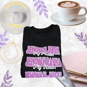 Christliches Mädchen-Sweatshirt Jahwe Jireh, Jahwe Rapha, Jahwe-Nissi