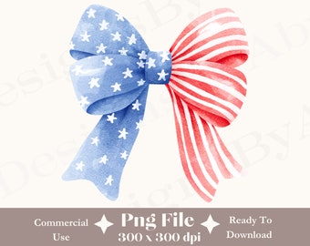 Kokette amerikanisches Mädchen png, Kokette Bogen png, 4. Juli Sublimation, Amerika Png, Freiheit, Sublimation der amerikanischen Flagge, Rot, Weiß und Blau, USA