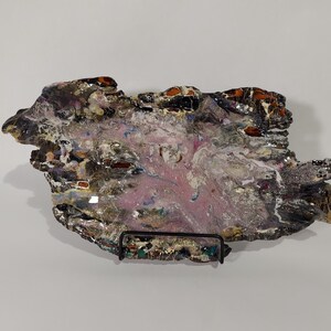 Resin Driftwood Bark 15&quot; Driftwood Art Multi-Colors