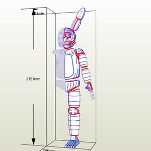 Springtrap/Springbonnie full cosplay - Pepakura foam template for DIY cosplay