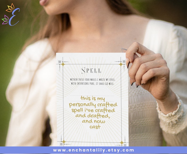 Printable * Spell Starter - DIY, Break Your Spell Block, Ink Saver ...